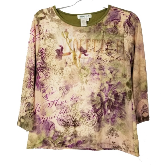 Coldwater Creek Tops Coldwater Creek Ladies L Top 34 Sleeve Poshmark